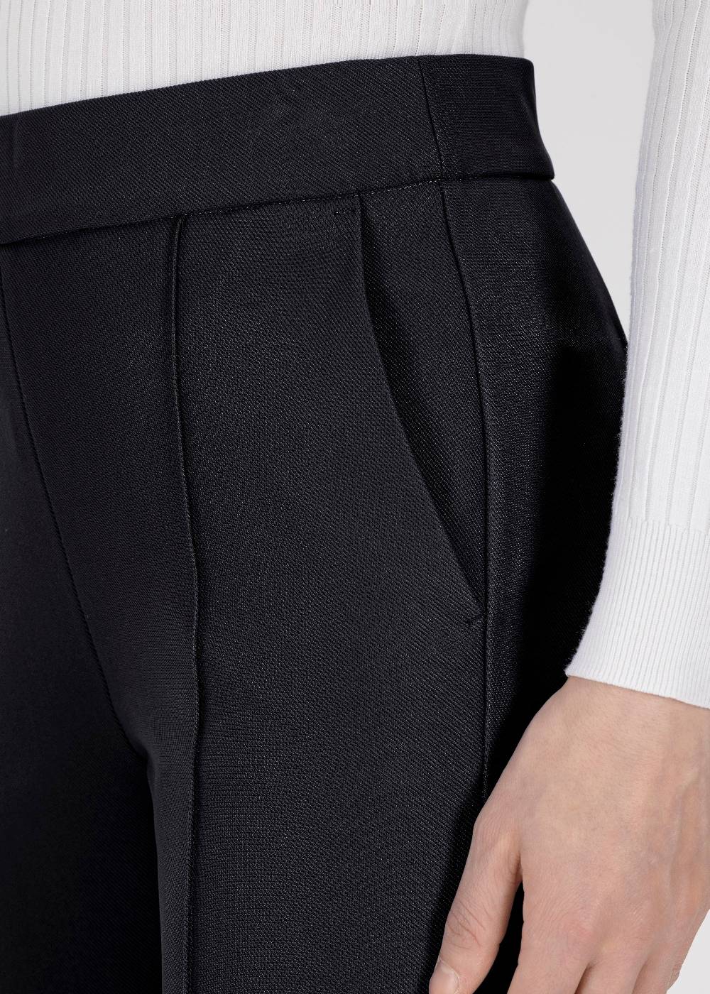Stehmann Weite Hose Hellena in weichem Rib Jersey Günstig kaufen