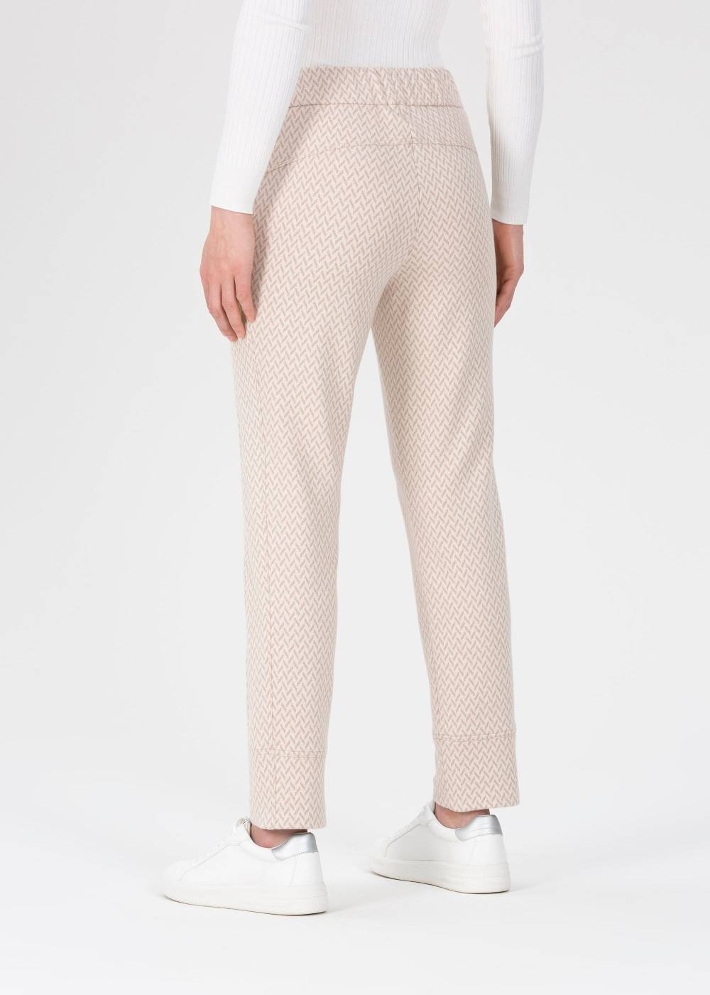 Stehmann Jogpants Roxana in Jersey mit Hahnentritt Neueste Mode