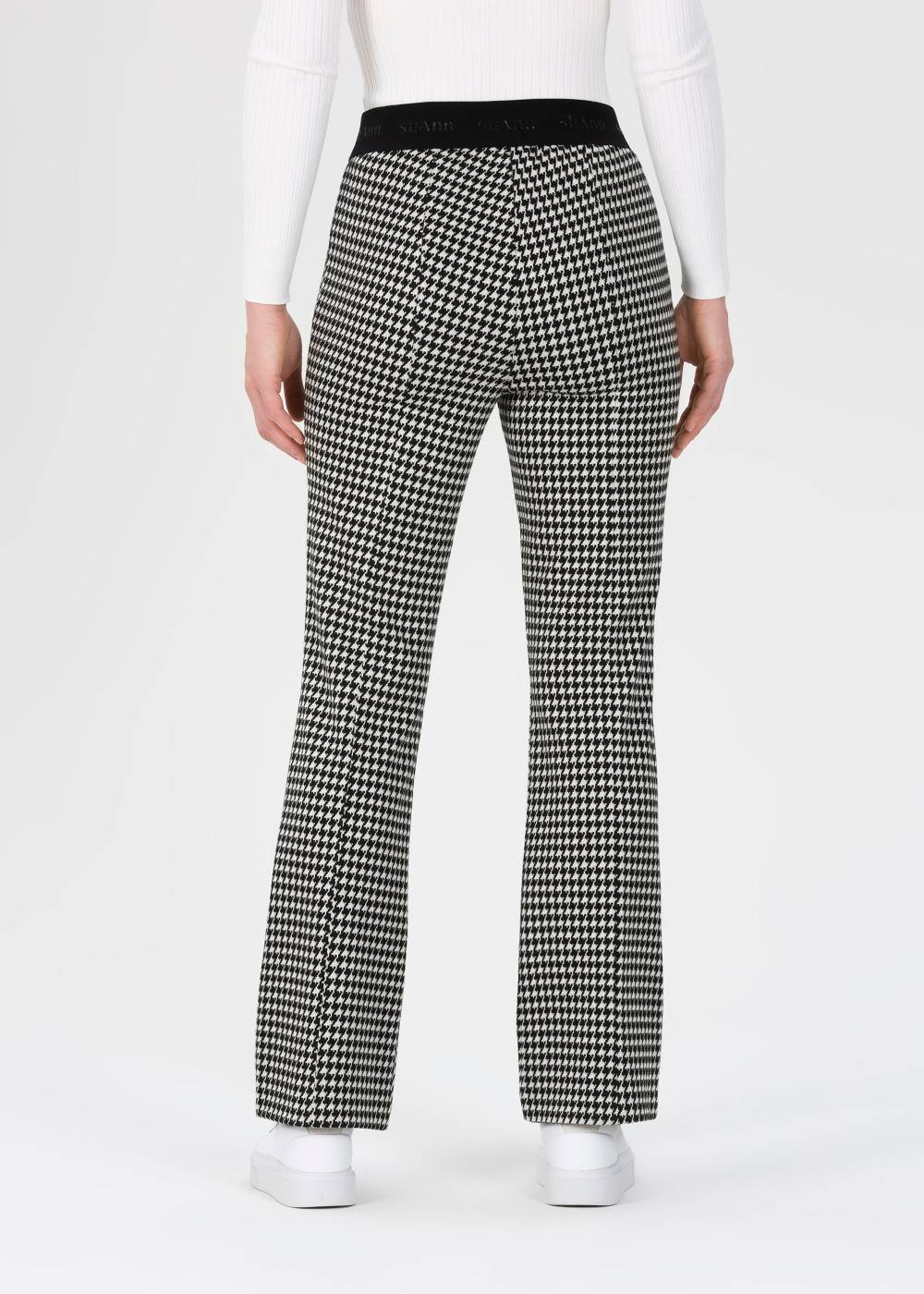 Stehmann Hose Pernille in einem Jersey Hahnentritt Online Outlet
