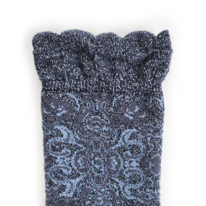 Strumpfbar Royal Punch blau-silber Lagerräumung