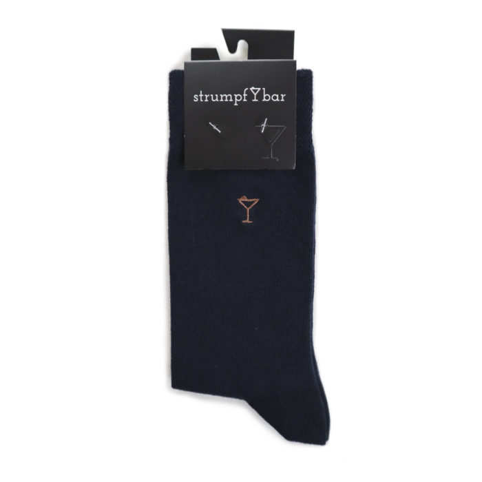 Strumpfbar Cotton Libre Marine Blau/Cognac Bis zu 50% Rabatt