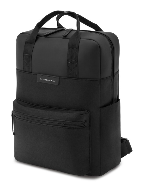 Kapten u0026 Son Kapten & Son Rucksack 'Bergen Small All Black' in Schwarz Bis zu 65% Rabatt
