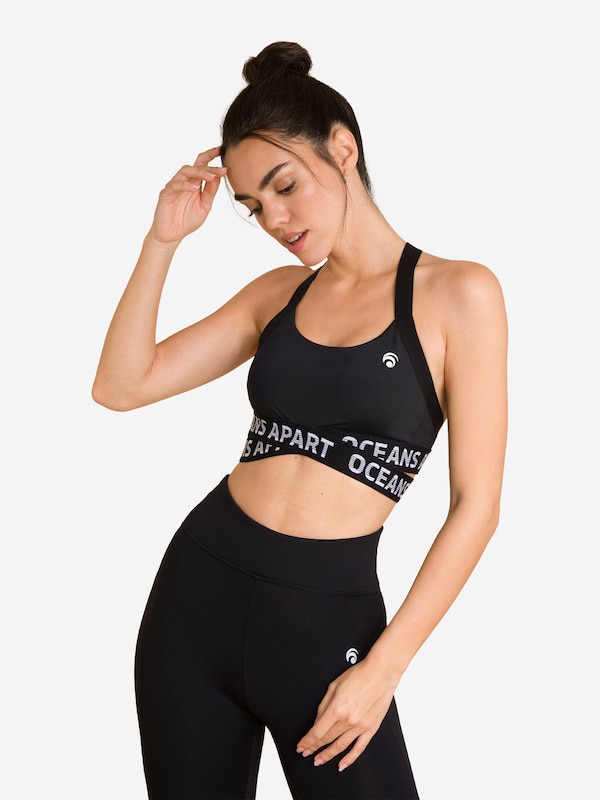 OCEANSAPART OCEANSAPART Bustier Sport-BH 'Beauty' in Schwarz Sonderangebot