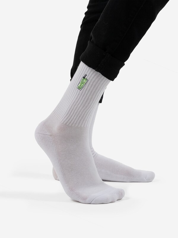 Occulto Occulto Socken 'Robin' in Weiß Rabatt