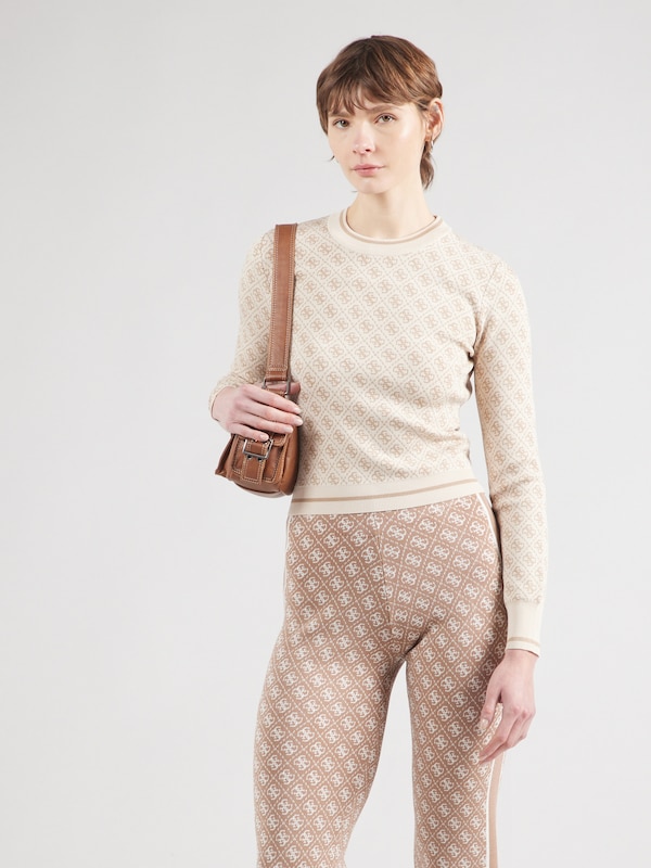 GUESS GUESS Pullover 'Lise' in Beige Creme Discount Store für neue Produkte