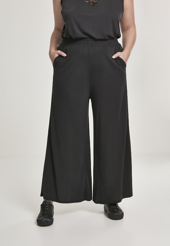 Urban Classics Urban Classics Wide Leg Hose in Schwarz Black Friday Preise