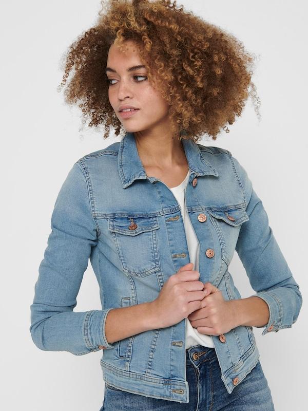 ONLY ONLY Jacke 'ONLTia' in Blue Denim Preisnachlass