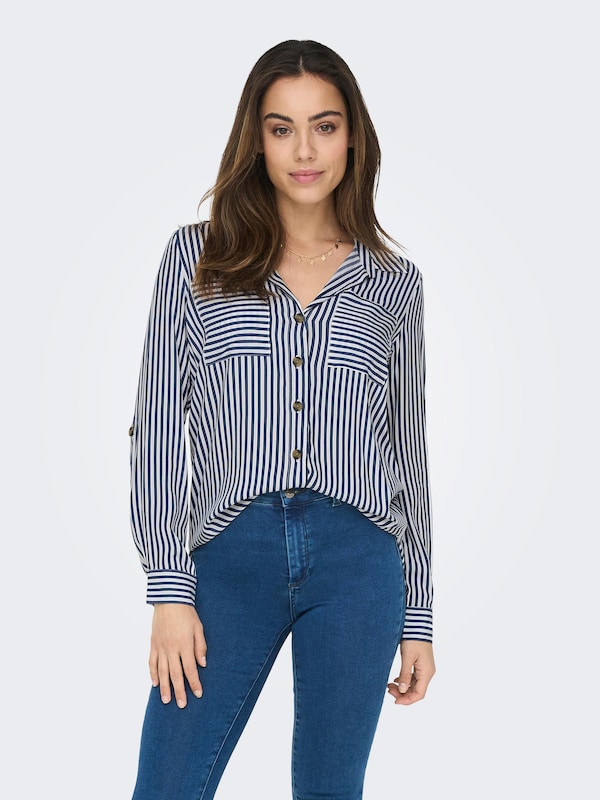 ONLY ONLY Bluse 'ONLYasmin' in Marine Valentinstagsangebot