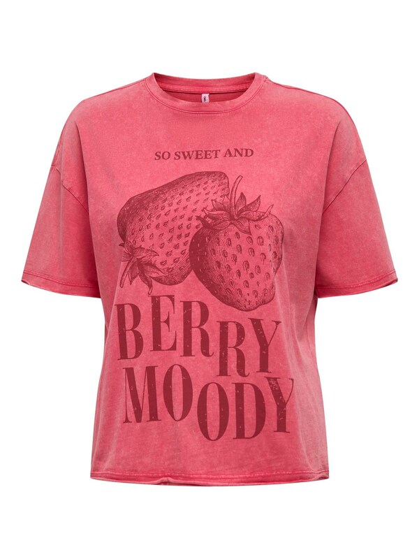 ONLY ONLY T-Shirt 'KINNA' in Kirschrot Rotmeliert Online Outlet