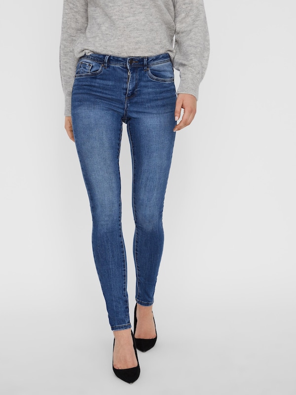 VERO MODA VERO MODA Skinny Jeans 'Tanya' in Blue Denim VIP-Rabatte