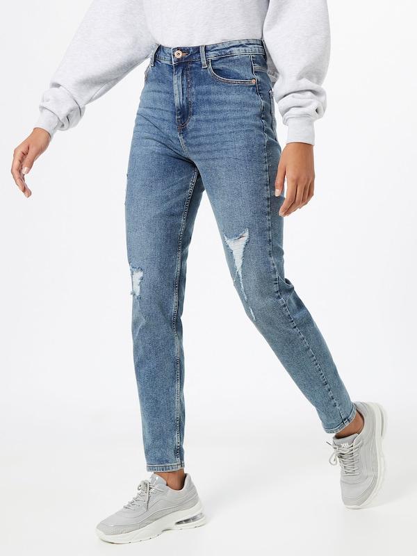 PIECES PIECES Slimfit Jeans 'Kesia' in Blue Denim Tiefpreis