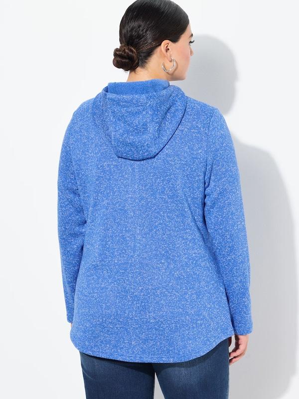 Ulla Popken Ulla Popken Fleecejacke in Blau Zeitbegrenzte Promotion