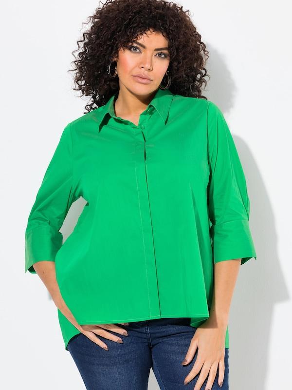 Ulla Popken Ulla Popken Bluse in Grün Bis zu 60% Rabatt