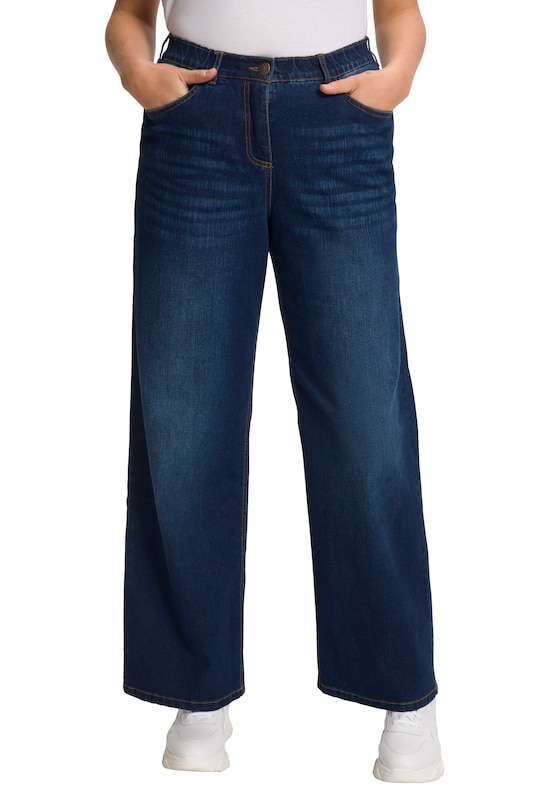 Ulla Popken Ulla Popken Wide Leg Jeans in Dunkelblau Discount Store für neue Produkte