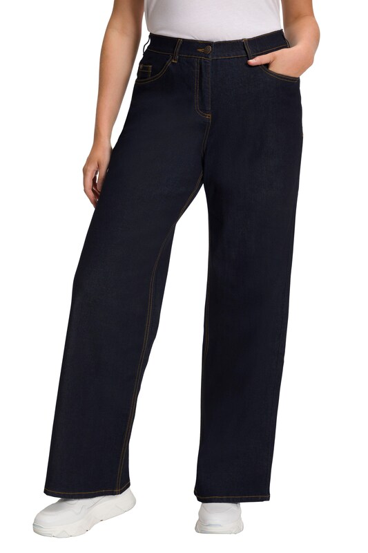 Ulla Popken Ulla Popken Wide Leg Jeans in Nachtblau Riesige Rabatte