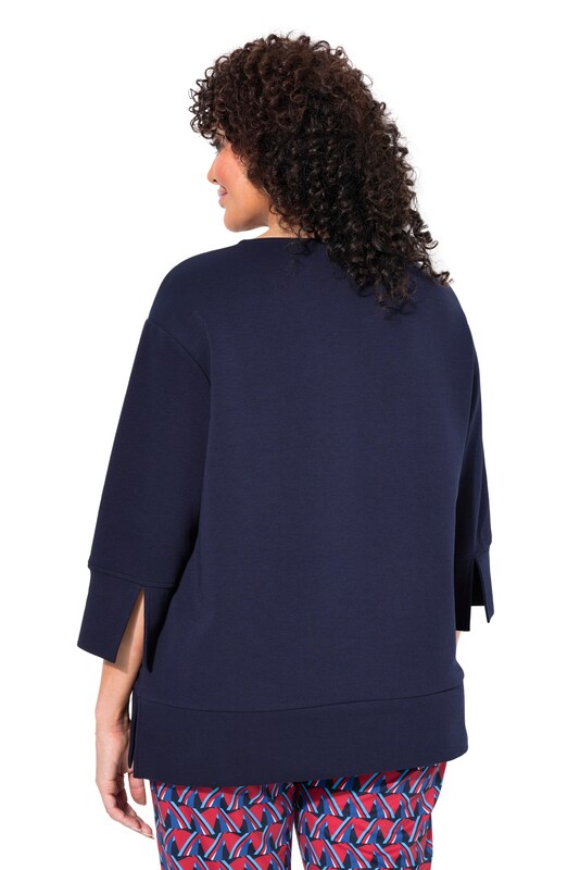 Ulla Popken Ulla Popken Sweatshirt 'Punto' in Marine Speichern exportieren