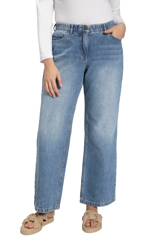 Ulla Popken Ulla Popken Wide Leg Jeans (GOTS) in Blue Denim zollfrei