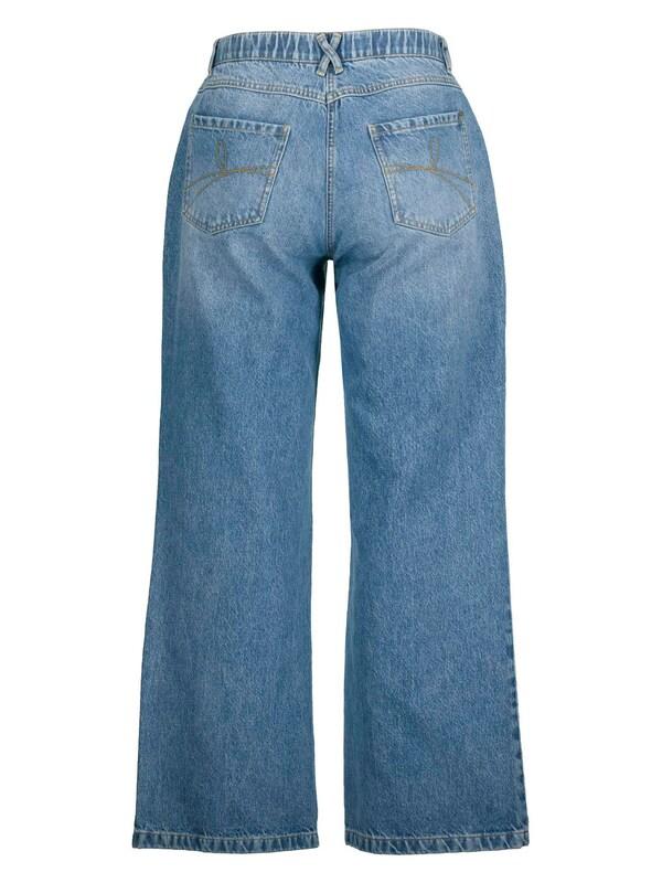 Ulla Popken Ulla Popken Wide Leg Jeans (GOTS) in Blue Denim zollfrei