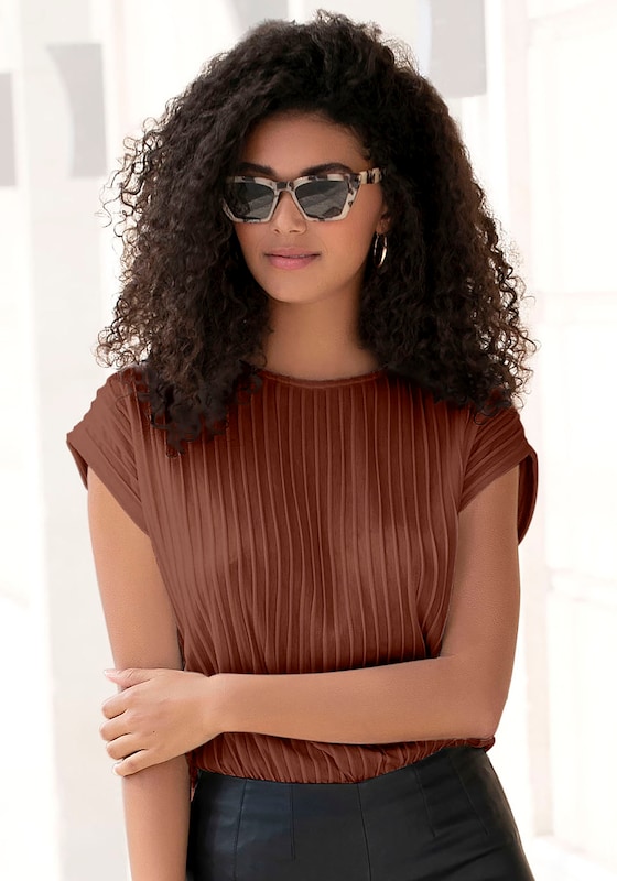 LASCANA LASCANA Shirt in Rostbraun Meist gekauft