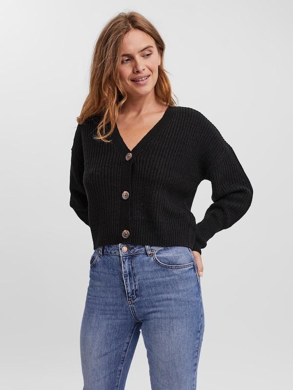 VERO MODA VERO MODA Strickjacke 'Lea' in Schwarz Exklusive Angebote