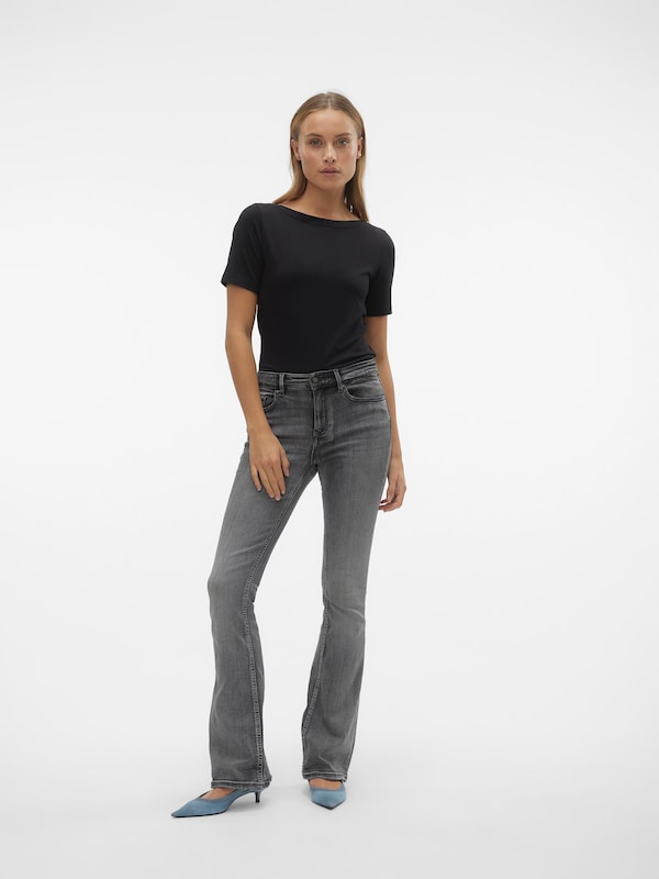 VERO MODA VERO MODA Flared Jeans 'Flash' in Grey Denim Bestseller