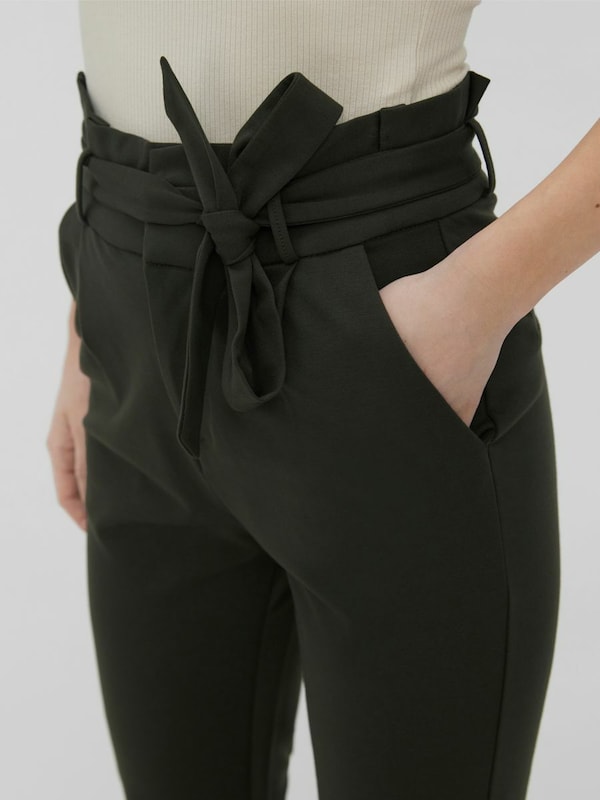 VERO MODA VERO MODA Slimfit Hose 'Eva' in Dunkelgrün Riesige Ersparnisse