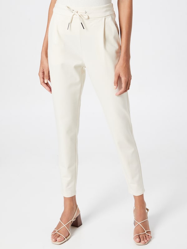 VERO MODA VERO MODA Tapered Hose 'Eva' in Wollweiß VIP-Rabatte