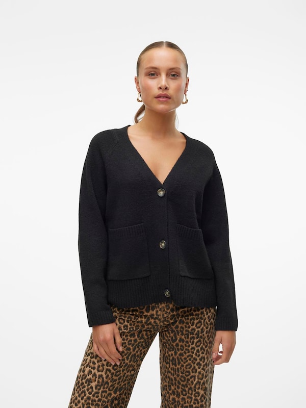 VERO MODA VERO MODA Strickjacke 'VMBoom' in Schwarz Letzter Tag