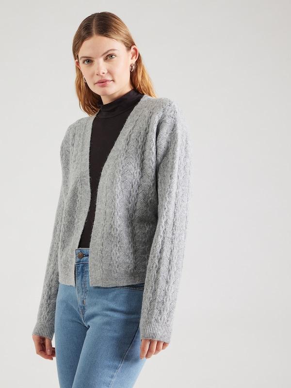 ABOUT YOU ABOUT YOU Strickjacke 'Pina' in Grau Günstig kaufen