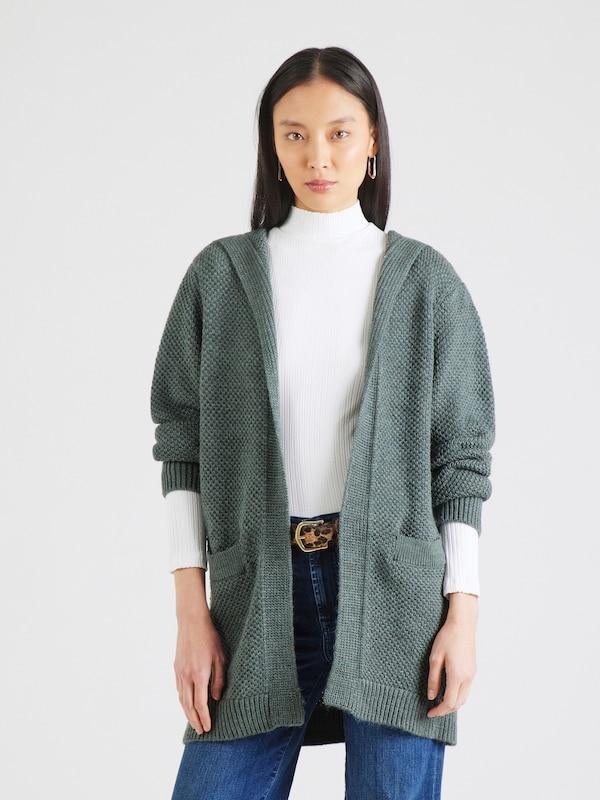 ABOUT YOU ABOUT YOU Strickjacke 'Elektra' in Grünmeliert Flash Sale