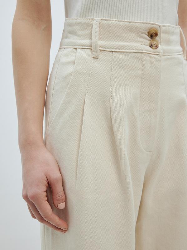 EDITED EDITED Wide Leg Jeans 'Ellis' (OCS) in Beige Exklusive Angebote