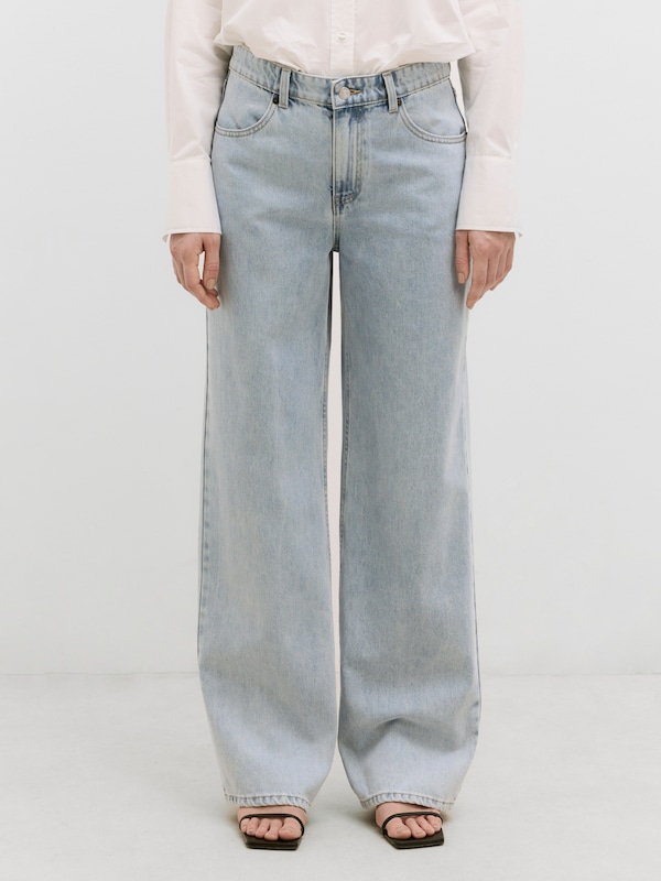 EDITED EDITED Wide Leg Hose 'Maleah' (OCS) in Blue Denim Saisonale Angebote