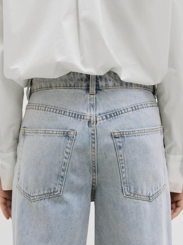 EDITED EDITED Wide Leg Hose 'Maleah' (OCS) in Blue Denim Saisonale Angebote