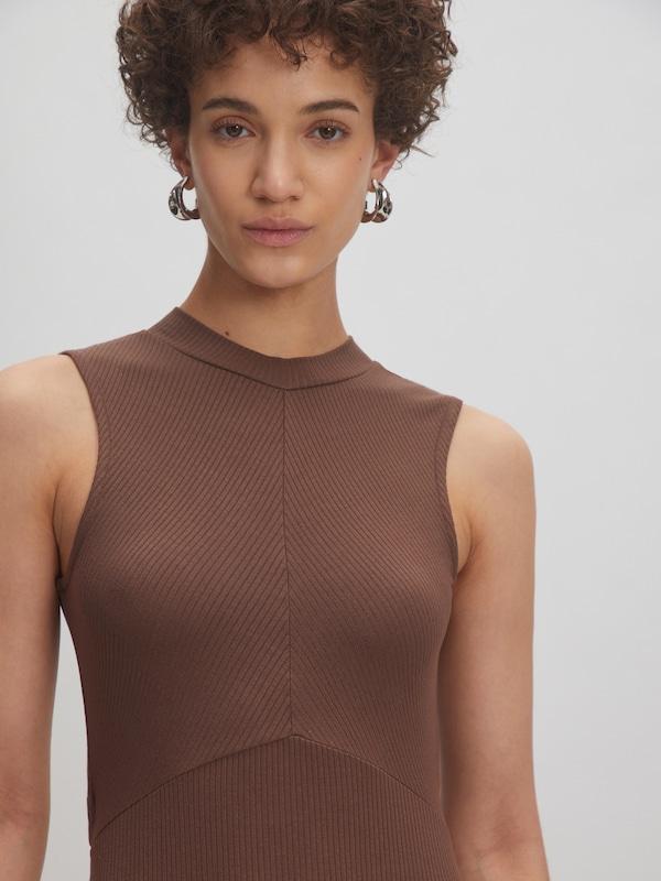 EDITED EDITED Kleid 'Talia' in Braun Super Sparpreis
