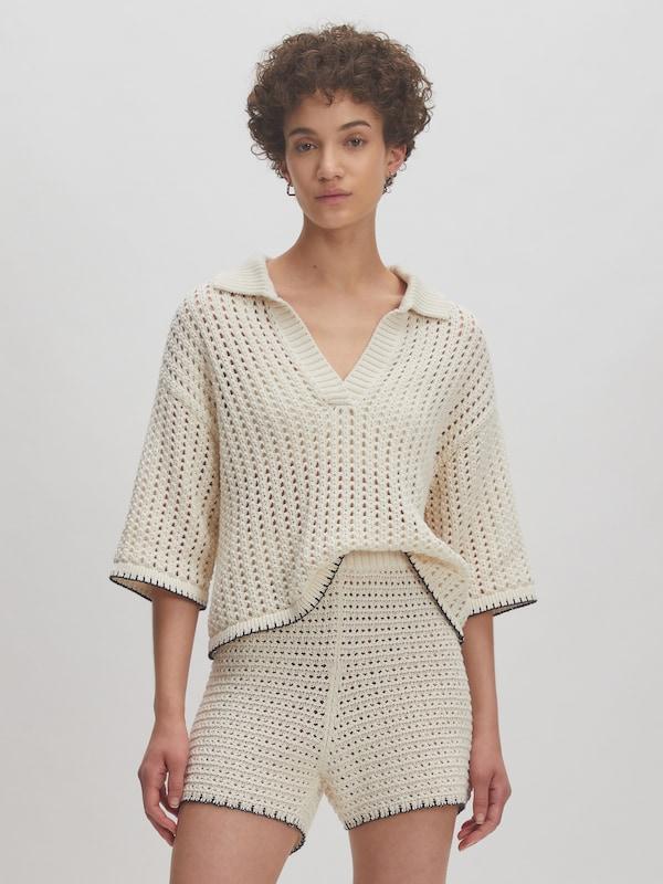 EDITED EDITED Pullover 'Sarai' (GRS) in Beige Beigemeliert Begrenzte Freigabe