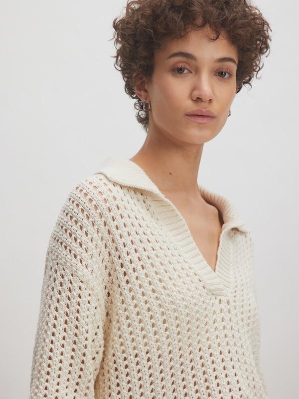EDITED EDITED Pullover 'Sarai' (GRS) in Beige Beigemeliert Begrenzte Freigabe