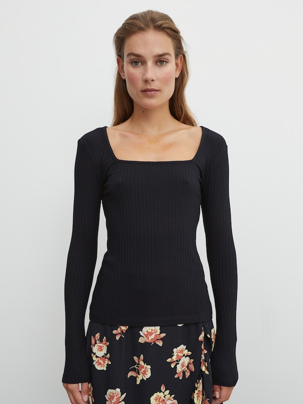 EDITED EDITED Shirt 'Valeria' in Schwarz Zeitbegrenzte Promotion