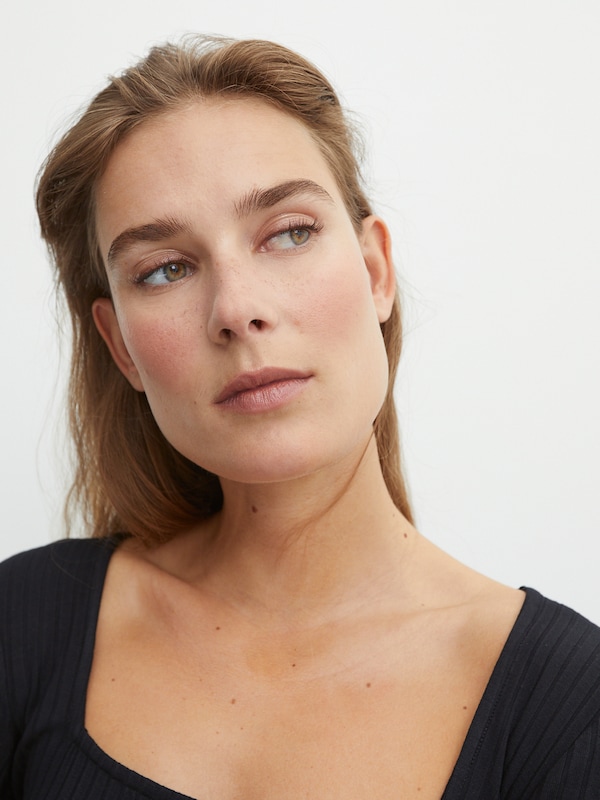 EDITED EDITED Shirt 'Valeria' in Schwarz Zeitbegrenzte Promotion