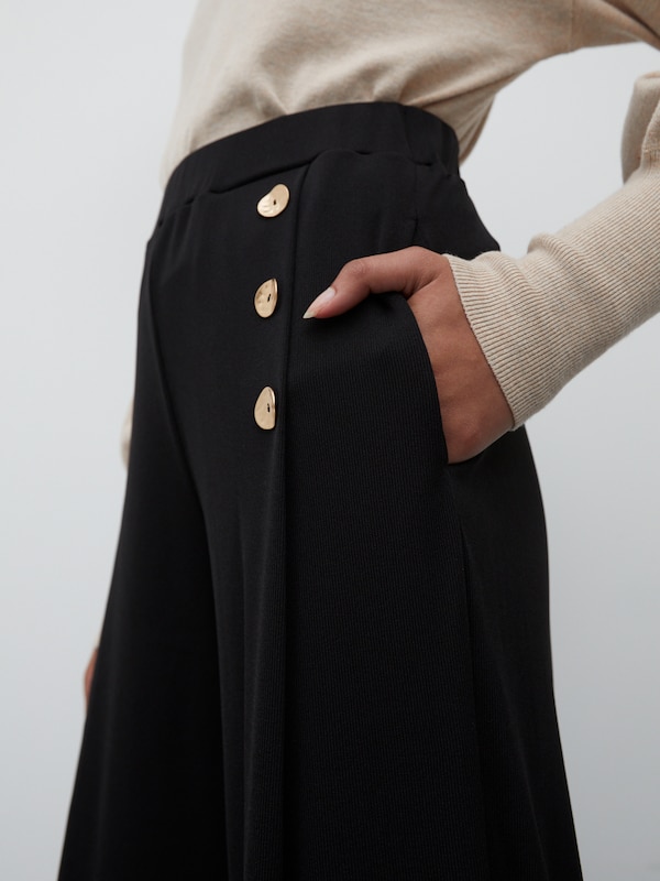 EDITED EDITED Wide Leg Hose 'Jamie' in Schwarz Bis zu 50% Rabatt