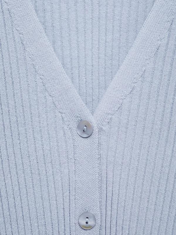 MANGO MANGO Strickjacke 'BUGAMBI' in Hellblau Riesige Rabatte