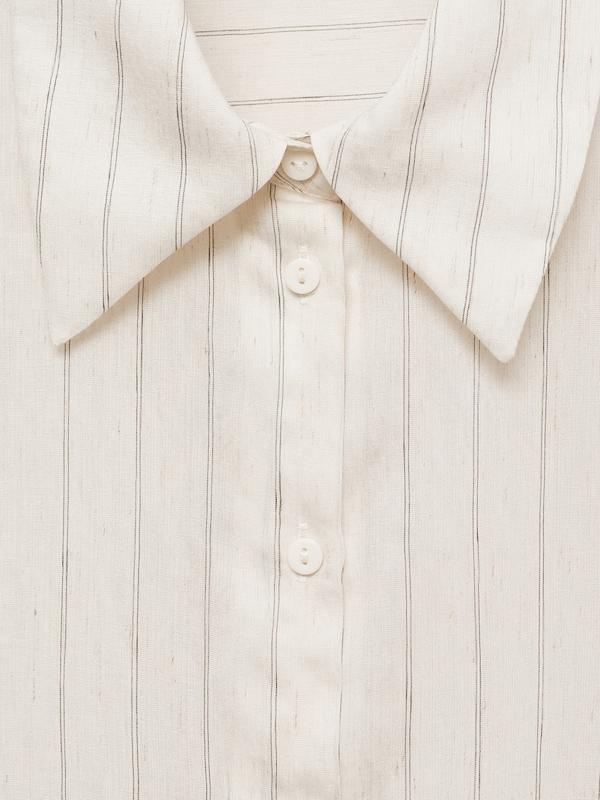 MANGO MANGO Bluse 'CORTAZAR' in Ecru Clearance-Verkauf