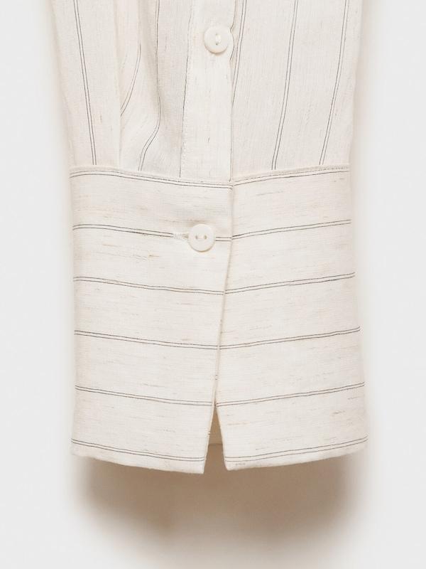 MANGO MANGO Bluse 'CORTAZAR' in Ecru Clearance-Verkauf