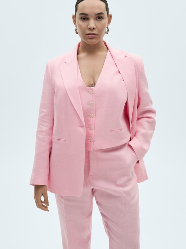 MANGO MANGO Regular Hose 'BORELI' in Rosa Kostenloser Versand international