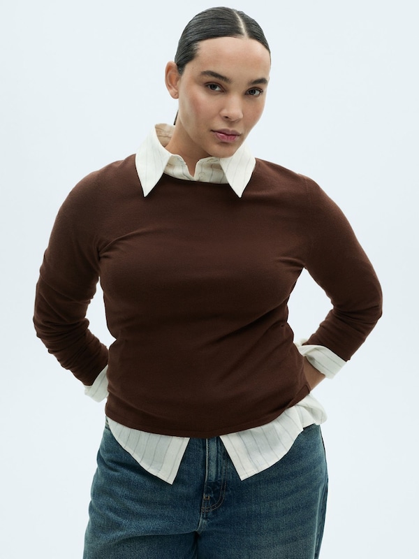 MANGO MANGO Pullover 'RIRA' in Braun Begrenzt auf 3 Tage