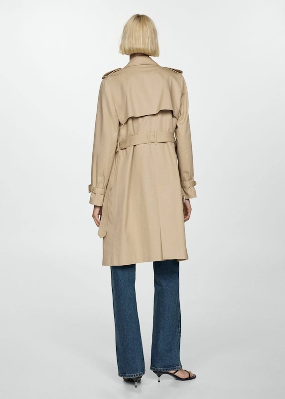 MANGO MANGO Mantel 'Polana' in Sand Black Friday Preise