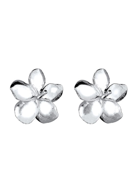 ELLI ELLI Ohrringe 'Frangipani Blüte' in Silber Limitierter Zeitrabatt