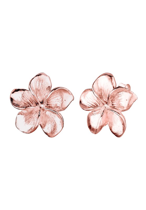 ELLI ELLI Ohrringe 'Frangipani Blüte' in Rosegold Exklusivangebot