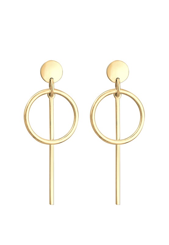 ELLI ELLI Ohrringe 'Geo' in Gold Valentinstagsangebot