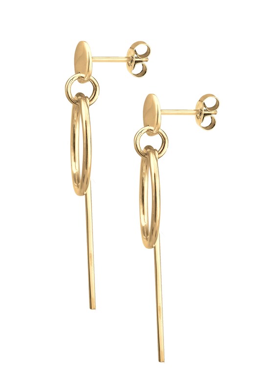 ELLI ELLI Ohrringe 'Geo' in Gold Valentinstagsangebot