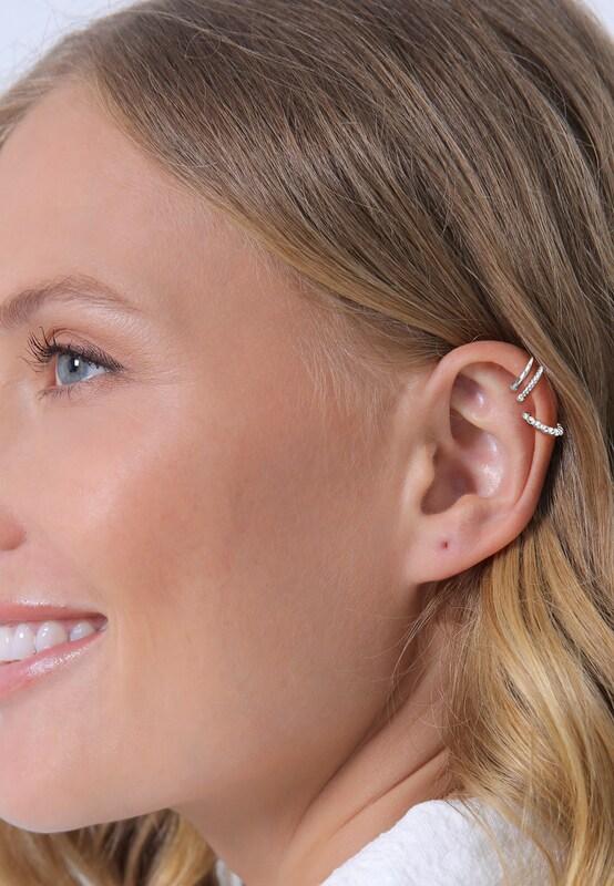 ELLI ELLI Earcuff 'Geo' in Silber Lagerräumung